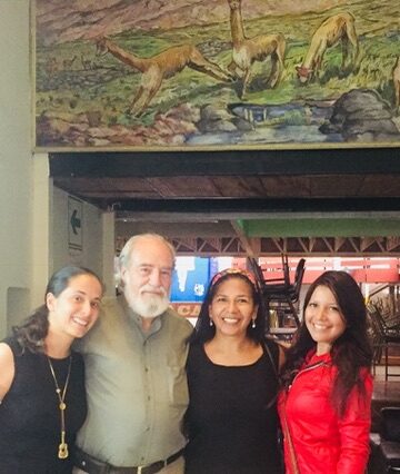 Con Leo Casas, su profesor de quechua